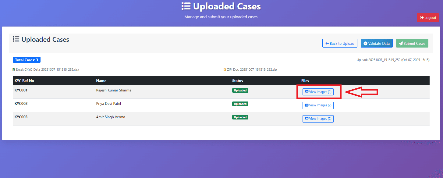View Images Button Highlight